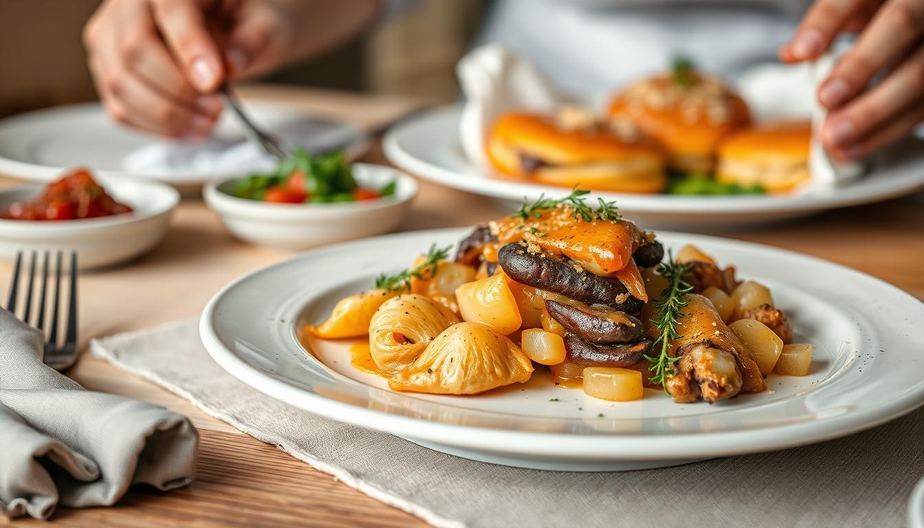 Measured baking ingredients prepared on a counter